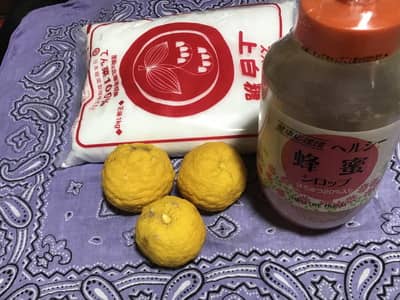 柚子茶の材料