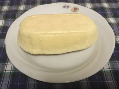 北海道チーズ蒸しケーキの裏側