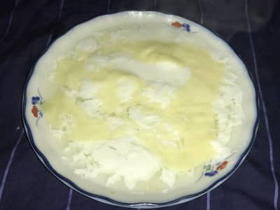 ヨーグルトとチーズをレンチン