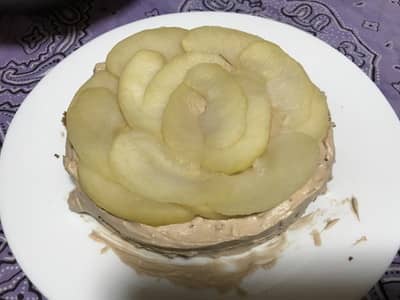 デコレーションケーキにリンゴの飾り方