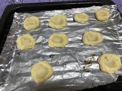 ジャムクッキーを型なしで作る