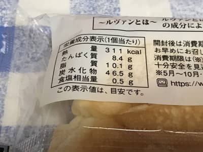 ヤマザキ「高級クリームパン」カロリー