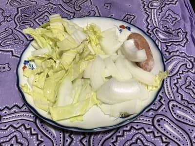 玉ねぎと白菜のミネストローネ