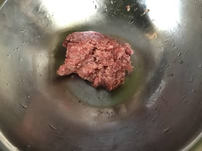 ハンバーグの肉だね作り