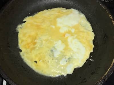 オムソバの卵焼き