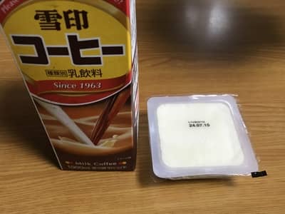 豆腐コーヒー牛乳の材料